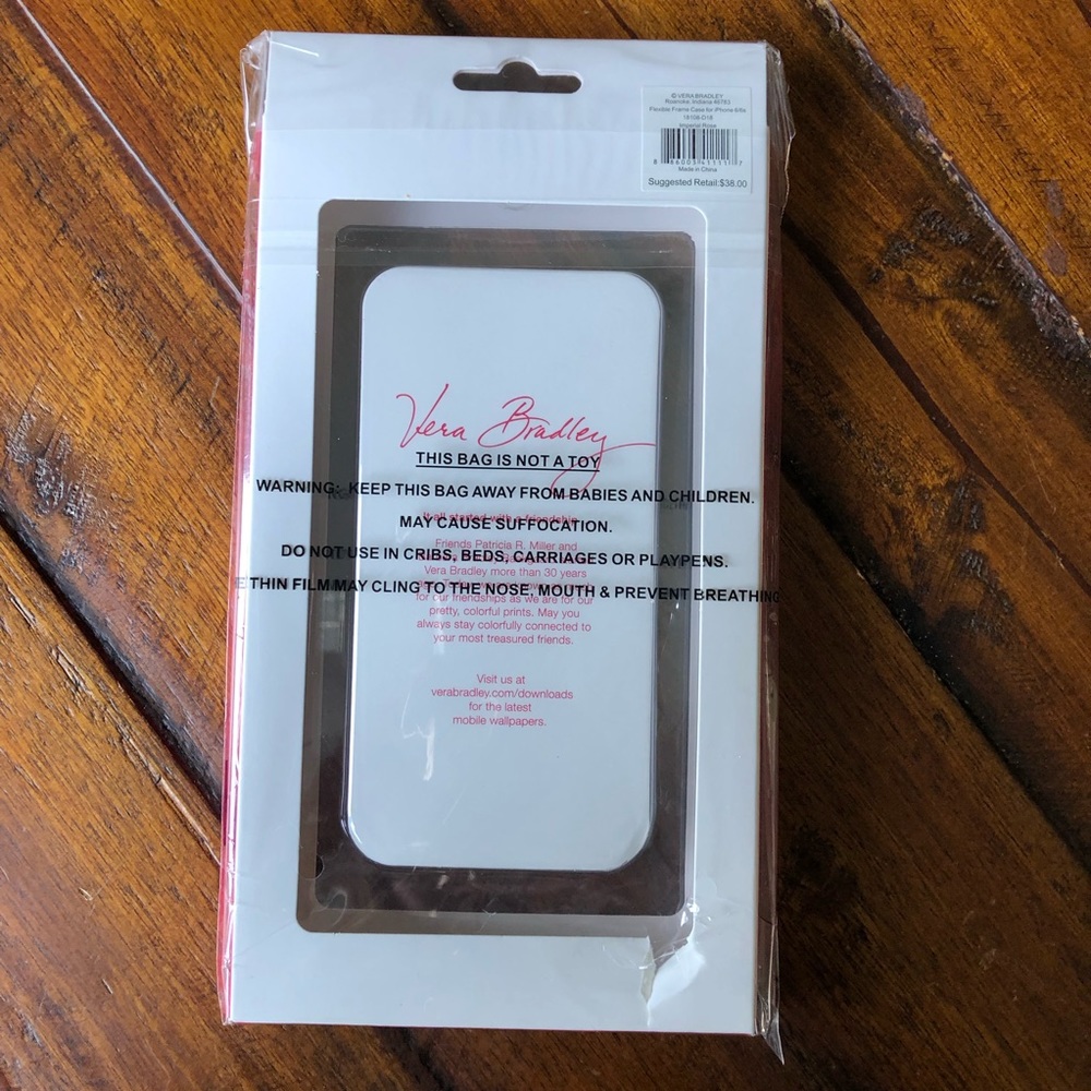 Vera Bradley Imperial Roses iPhone 6 6s Frame Case - Picture 4 of 5